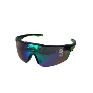 Kreedom Polarized Sports Sunglasses UV Protection Black Green Unisex Cycling NEW